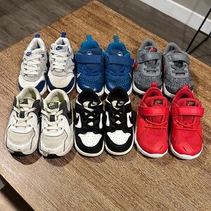 GUC Toddler 7C/8C Kids Sneakers - Red, Blue, Gray, White, Black